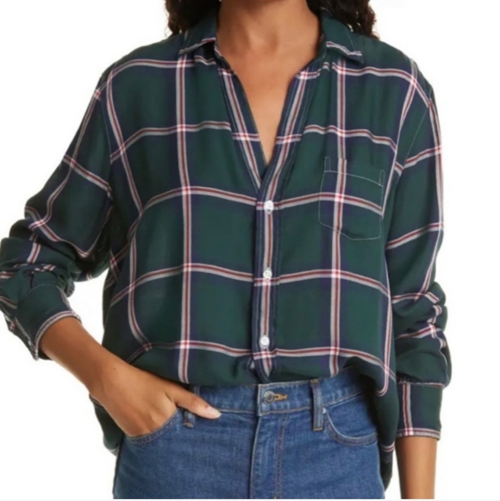 Frank & Eileen Button Down Shirt (plaid) xs